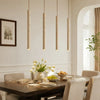 wabi sabi cylinder travertine pendant light kitchen island