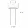 wabi sabi natural travertine led wall sconce