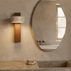 wabi sabi natural travertine led wall sconce