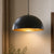 wabi sabi round dome travertine pendant light