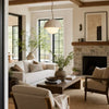 wabi sabi round dome travertine pendant light
