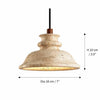 wabi sabi travertine bell pendant light