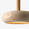 wabi sabi travertine disc pendant light