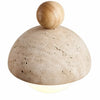 wabi sabi travertine dome pendant light