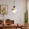 wabi sabi travertine dome pendant light