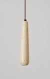 wabi sabi yellow travertine white oak chandelier