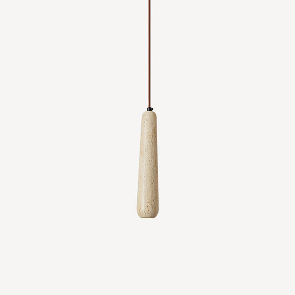 wabi sabi yellow travertine white oak chandelier