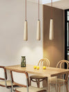 wabi sabi yellow travertine white oak chandelier
