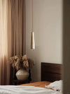 wabi sabi yellow travertine white oak chandelier