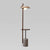 walnut cement shelf floor lamp