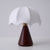 walnut silk umbrella cordless led table lamp