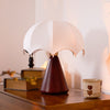 walnut silk umbrella cordless led table lamp