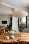 washi paper pendant light white for dining room bedroom