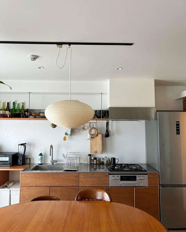 washi paper pendant light white for dining room bedroom