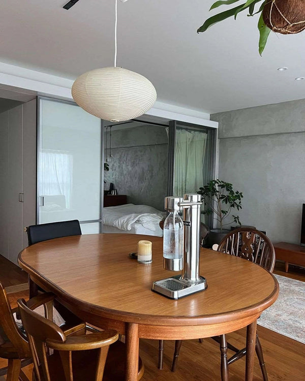washi paper pendant light white for dining room bedroom