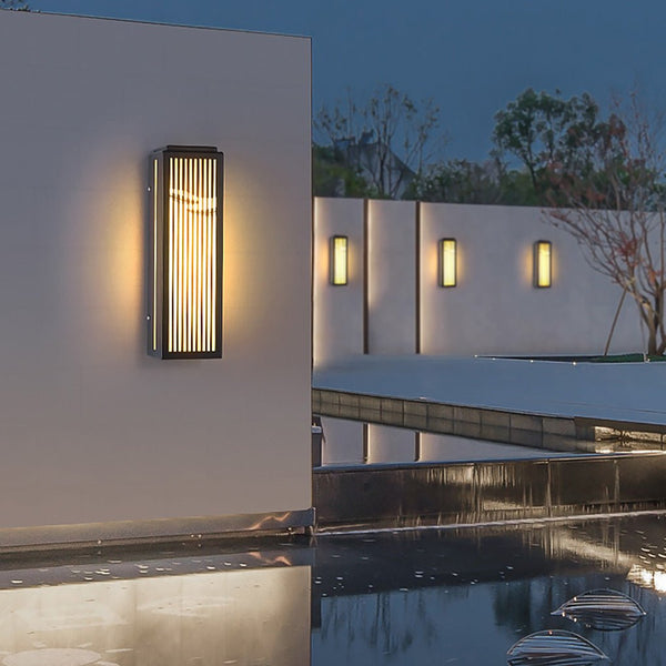 Waterproof Villa Courtyard Gate Unique Hollowed Design Wall Lamp For Outdoor
