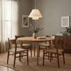 white fabric brass layered pendant light