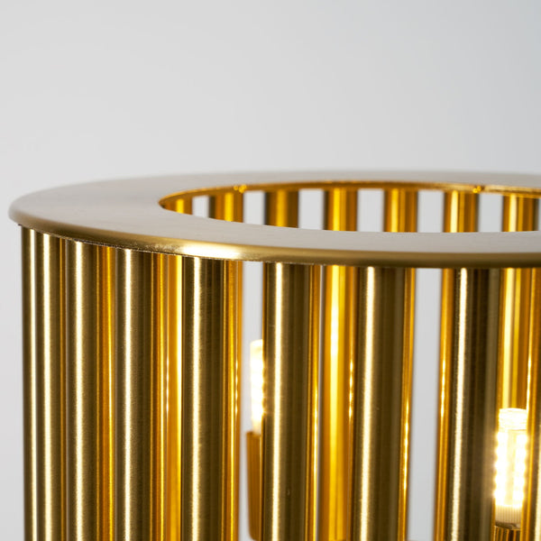 white marble gold slat table lamp