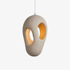 white polystyrene double shell pendant light dining room bedroom