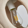 white polystyrene double shell pendant light dining room bedroom