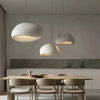 white resin cloud dome pendant lamp