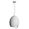 white resin cloud dome pendant lamp