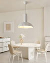 white resin led pendant light for dining room kitchen island
