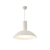 white resin led pendant light for dining room kitchen island