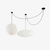 white washi paper cloud pendant lamp