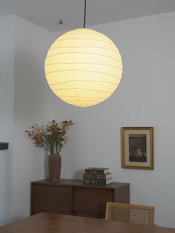 white washi paper cloud pendant lamp