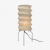 white washi paper origami floor lamp