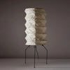 white washi paper origami floor lamp