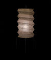 white washi paper origami floor lamp