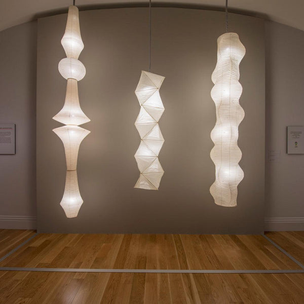 white washi paper pendant light for dining room and bedroom