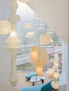 white washi paper pendant light for dining room and bedroom