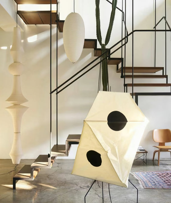 white washi paper pendant light for dining room and bedroom