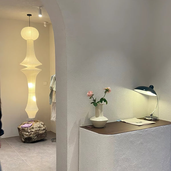 white washi paper pendant light for dining room and bedroom