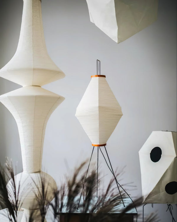 white washi paper pendant light for dining room and bedroom