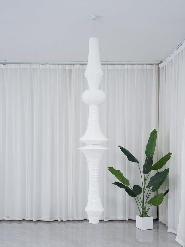 white washi paper pendant light for dining room and bedroom