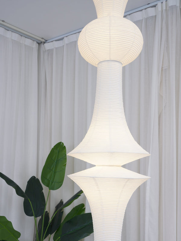 white washi paper pendant light for dining room and bedroom