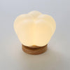 wood grain kapok flower flush mount ceiling light