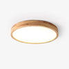 wooden geometric led ceiling light with acrylic shade