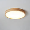 wooden geometric led ceiling light with acrylic shade