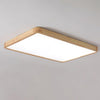 wooden geometric led ceiling light with acrylic shade