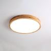 wooden geometric led ceiling light with acrylic shade