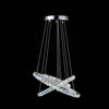 Luxury Crystal Led Chandelier 3 Tier Geometric Or Stacked Led Pendant Light