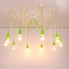 Cluster Spider Pendant Lighting 10 Heads Diy Adjustable Ceiling Lights