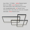 Overlapping Rectangles Aluminum Geometric Style Flush Mount Lighting Led Ceiling Light