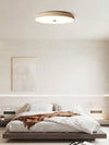 yellow travertine brass flush mount ceiling light
