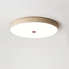 yellow travertine brass flush mount ceiling light